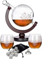 atterstone whiskey decanter glasses stainless logo