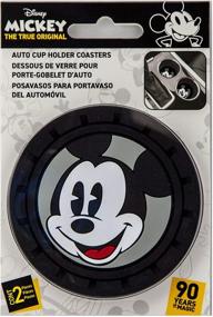 img 2 attached to Disney Mickey Mouse Auto Coasters: Keep Your Vehicle Stylish and Protected with Plasticolor 001968R01!