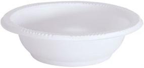 img 3 attached to 200 Count White Plastic Bowls - Party Dimensions, 5 oz, Disposable