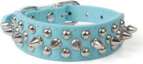 img 4 attached to 🐾 Glamorous Leather Dog Collar: Spiked & Studded for Style & Daily Adventures