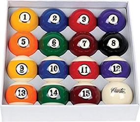 img 1 attached to 🎱 Cuetec 2-1/4" Deluxe Billiard/Pool Balls - Full 16 Ball Set in Regulation Size