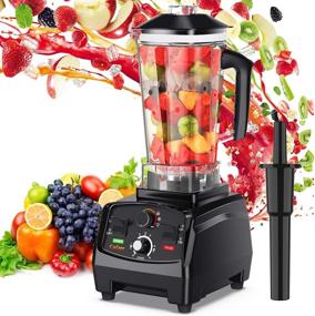 img 4 attached to 🍹 COLZER 2200-Watt Professional Countertop Smoothie Blender with Timer and 2L Cups for Frozen Drinks, Shakes, and Smoothies