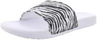 👟 stylish nike benassi jdi print slide women's shoes: comfy and fashionable footwear logo