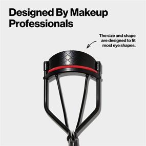 img 2 attached to Revlon Extra Curl Eyelash Curler: Achieve Longlasting Lash Curls for All Eye Shapes with Non-Slip Finger Grip, Mahogany Flame and Black Out