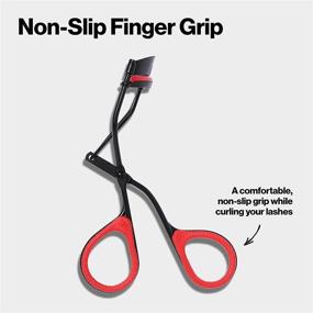 img 1 attached to Revlon Extra Curl Eyelash Curler: Achieve Longlasting Lash Curls for All Eye Shapes with Non-Slip Finger Grip, Mahogany Flame and Black Out