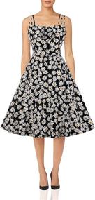 img 4 attached to 🌸 Wellwits Women's Floral Sundress Vintage Women's Clothing for Dresses