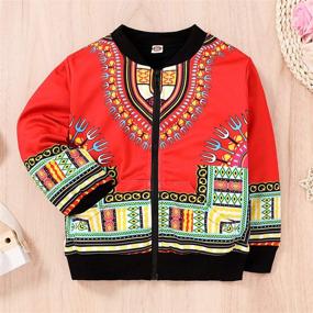 img 3 attached to 👕 African Dashiki Jacket: Stylish Boys' Clothing for Authentic Cultural Appeal