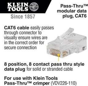 img 3 attached to Enhanced Efficiency with Pass Thru Modular Klein Tools VDV826 703: Streamlining Your Tasks