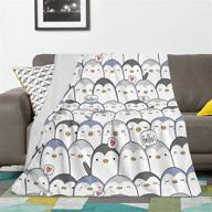 adorable penguin blanket blankets lightweight logo