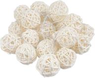 🏮 versatile rattan lamp: 4.5m/19.6ft, 40 bulbs usb rattan lamp with thailand sepak takraw ball string - perfect for christmas party house bar decorations логотип