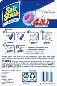 img 3 attached to 🚽 Soft Scrub 4-in-1 Rim Hanger Toilet Bowl Cleaner: Lavender Freshness, Convenient Pack of 2