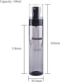 img 1 attached to KE Transparent Bottles Refillable Aromatherapy Disinfectant