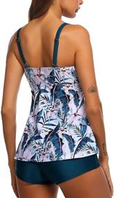 img 1 attached to Logeri Tankini Swimsuits Bathing Swimwear Women's Clothing