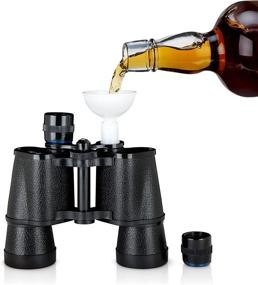 img 4 attached to 🔍 Collins Accessories Binocular Flask, Gameday Hidden Flask, Hidden Alcohol Barware Accessory, Black, 16 oz Capacity