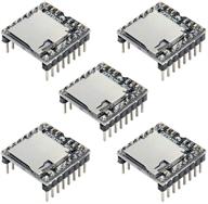 🎵 5pcs aideepen dfplayer mini mp3 player board: yx5200 module voice decoder with tf micro sd card & u disk support for arduino logo
