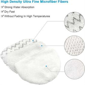 img 3 attached to 🧹 Fushing 1940 Steam Mop Pads - Washable Microfiber Cleaning Replacement for Bissell Powerfresh Steam Mop 1440 1544 1806 2075 Series, Model 19402 19404 19408 19409 1940A 1940F 1940Q 194