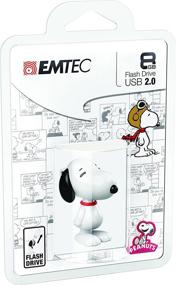 img 1 attached to 🐶 EMTEC Peanuts Сноупи 3D-дизайн флеш-накопитель USB-флеш-накопитель 8 ГБ - PN 100, 2.0