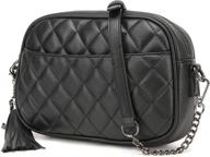 👜 stylish quilted crossbody medium handbags & wallets: lightweight shoulder women's fashion in crossbody bags logo