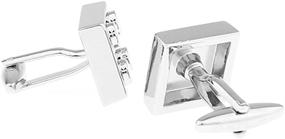 img 2 attached to Enhance Your Style with Building Block Pair Cufflinks: The Perfect Accessory for the Sophisticated Gentleman
