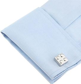 img 1 attached to Enhance Your Style with Building Block Pair Cufflinks: The Perfect Accessory for the Sophisticated Gentleman