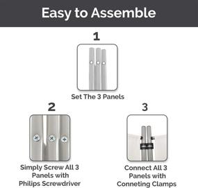 img 1 attached to 🚪 Versatile Folding Room Divider for Privacy and Organization - Perfect for School, Church, Office, and More - 102" W X 71" Inches - Freestanding & Foldable