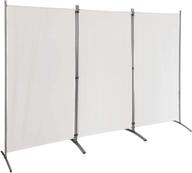 🚪 versatile folding room divider for privacy and organization - perfect for school, church, office, and more - 102" w x 71" inches - freestanding & foldable logo