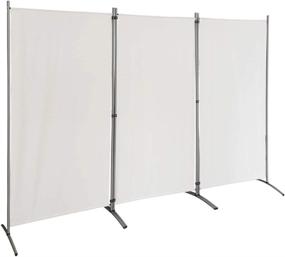 img 4 attached to 🚪 Versatile Folding Room Divider for Privacy and Organization - Perfect for School, Church, Office, and More - 102" W X 71" Inches - Freestanding & Foldable