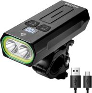 🚴 amiter bike headlight: 2200 lumens front light with 10+ modes - rechargeable cycling flashlight 5200mah logo