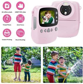 img 1 attached to 📸 Fun and Portable Instant Print Camera for Kids - High-Quality Video and Creative Printing - Perfect Gifts for Boys and Girls (Ages 3-12)