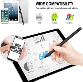 img 2 attached to 🖊️ RICHKC2019 Active Stylus Pen - Ideal for Capacitive Touch Screen Devices, Enhanced Compatibility with iOS & Android Tablets