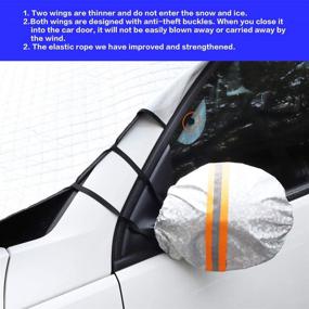 img 3 attached to ❄️ GAMURRY Car Windshield Snow Ice Cover: 4-Layer Protection with Magnetic Edges - Anti-Snow, Anti-Ice, Anti-Fog Thickened Snow Cover for Most Cars