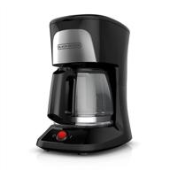 ☕️ black+decker cm0555b: duralife glass carafe 5-cup coffeemaker in black logo