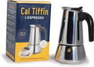 кофеварка l'espresso для стека на плите из высококачественной нержавеющей стали cal tiffin (4 чашки) логотип