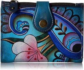 img 3 attached to 🎨 Anuschka Painted Ladies Wallet for Women - Handbags & Wallets Combo