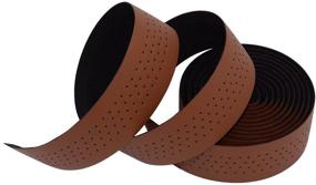 img 2 attached to KINGOU Luxury PU Leather Handlebar Tape for Fixed Gear/Road Bike - With Reflective Plug