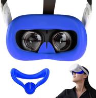 vr silicone face cover for oculus quest 2 face protect skin sweatproof lightproof anti-leakage logo