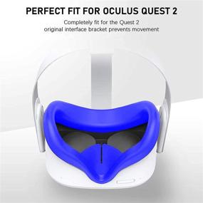 img 3 attached to VR Silicone Face Cover For Oculus Quest 2 Face Protect Skin Sweatproof Lightproof Anti-Leakage