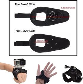 img 2 attached to 📸 VVHOOY 360 Degree Rotation Wrist Strap Mount: Perfect Action Camera Hand Strap for GoPro Hero 9 8 7 6 5/AKASO EK7000 Brave 4/Brave 7 LE/Dragon Touch/Crosstour and More!