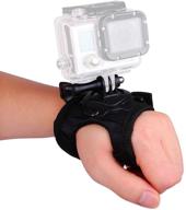 📸 vvhooy 360 degree rotation wrist strap mount: perfect action camera hand strap for gopro hero 9 8 7 6 5/akaso ek7000 brave 4/brave 7 le/dragon touch/crosstour and more! logo