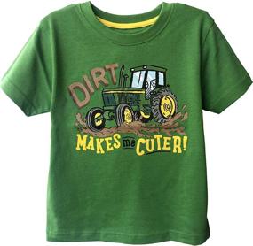 img 2 attached to 👷 Качественные мужские топы, футболки и рубашки John Deere в желтом цвете для строительства