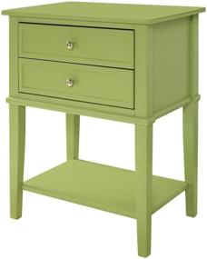 img 4 attached to 🌿 Stylish Ameriwood Home Franklin End Table in Vibrant Green - Perfect Addition to Any Room