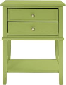 img 3 attached to 🌿 Stylish Ameriwood Home Franklin End Table in Vibrant Green - Perfect Addition to Any Room