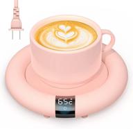 🔥 advanced 2021 smart mug warmer with auto shut off - coffee cup warmer for desk - 3 temperature settings - touch switch - led display - 20w beverage warmer for coffee tea milk - office & home use - ideal gift (cup not included) logo