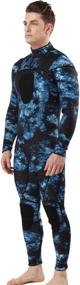 img 1 attached to 🤿 MYLEDI Unisex 3mm Scuba Diving Wetsuit - One Piece Camo Full Body Suit for Men, Ideal for Spearfishing