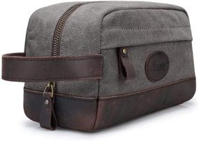 img 4 attached to 🧳 S-ZONE Men's Travel Case: Compact Dopp Kit for Organized Grooming On-The-Go!