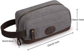 img 1 attached to 🧳 S-ZONE Men's Travel Case: Compact Dopp Kit for Organized Grooming On-The-Go!