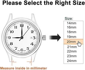 img 2 attached to WOCCI Buckle Vintage Leather Stitching Men's Watches