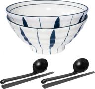 🍜 aquiver 34-ounce ceramic ramen bowl for enhanced seo логотип