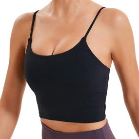 img 3 attached to 🏋️ UOTJCNR Women's Longline Yoga Tank Top: Stylish Padded Sports Bra for Active Fitness and Running