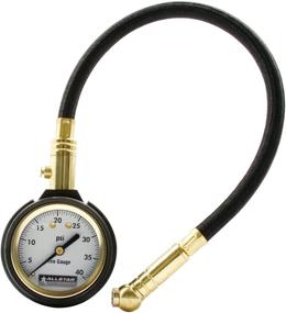 img 1 attached to 🔧 Allstar ALL44077 2-Inch Dial 12-Inch Hose Tire Pressure Gauge with 0-40 PSI Range